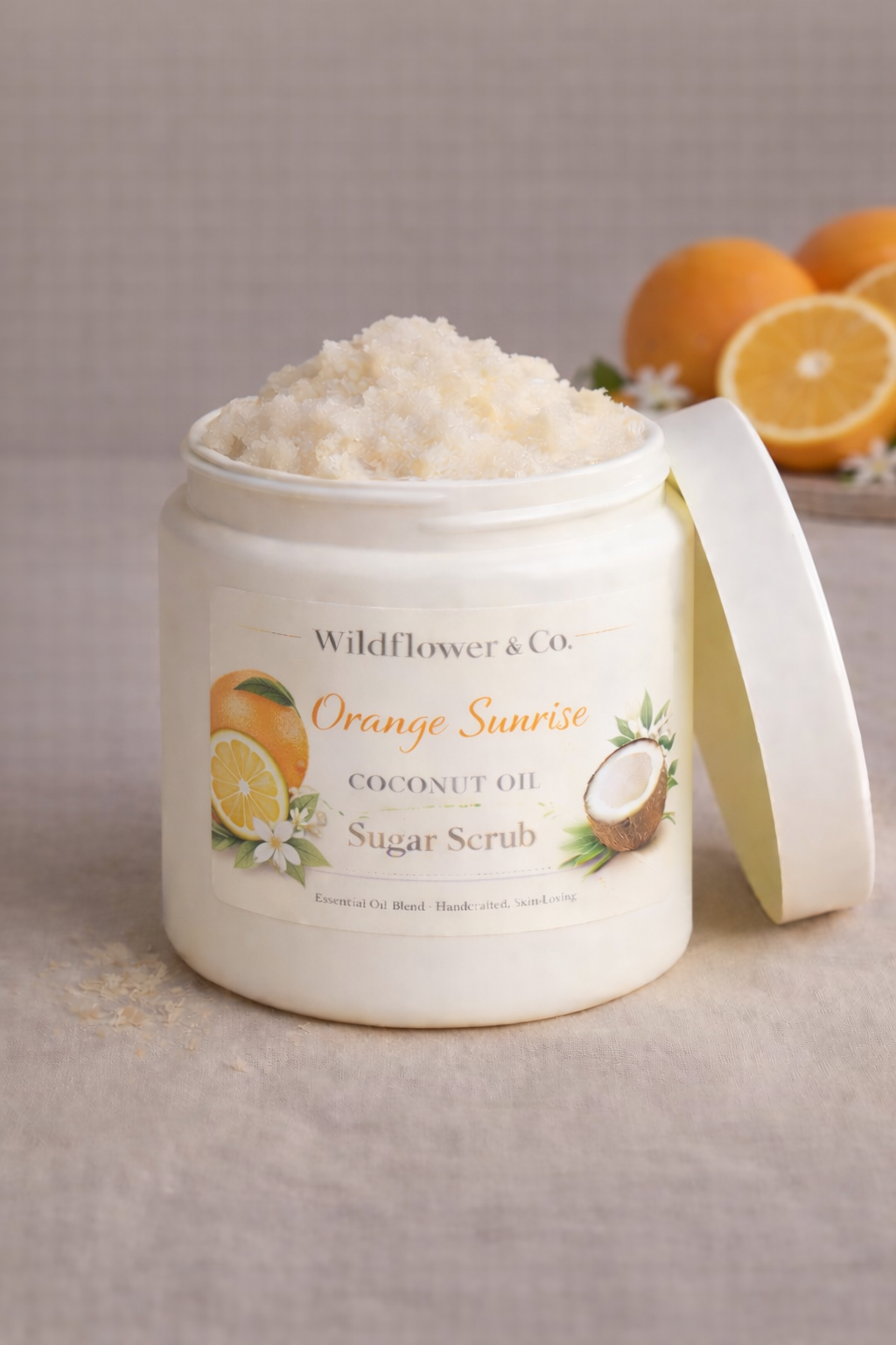 Orange Sunrise Coconut Oil Sugar Scrub