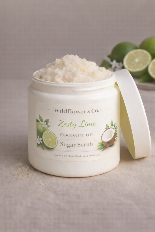 Zesty Lime Coconut Oil Sugar Scrub